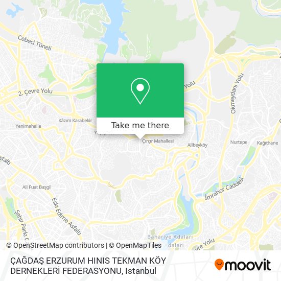 ÇAĞDAŞ ERZURUM HINIS TEKMAN KÖY DERNEKLERİ FEDERASYONU map
