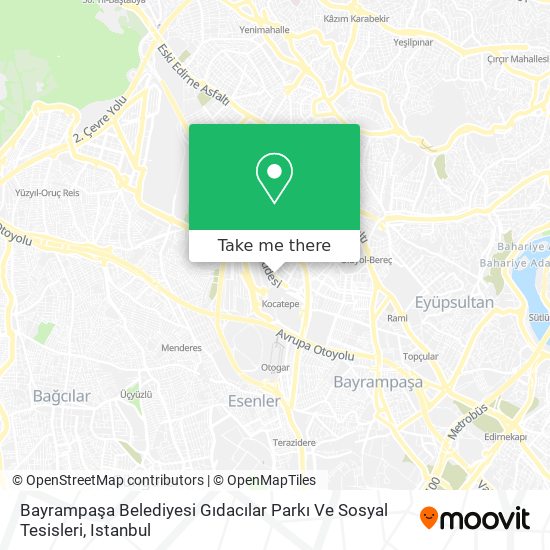 Bayrampaşa Belediyesi Gıdacılar Parkı Ve Sosyal Tesisleri map