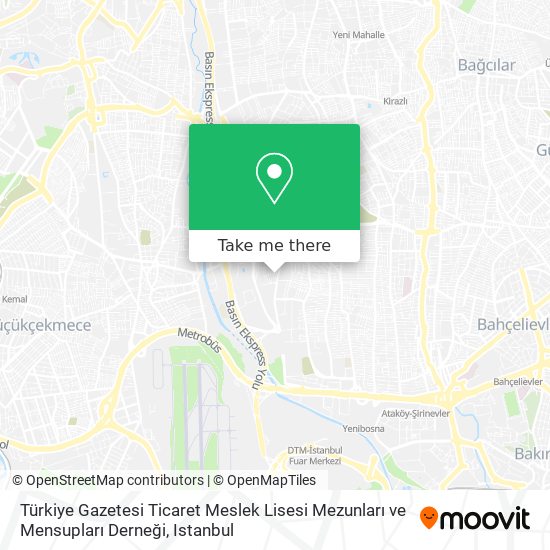 Türkiye Gazetesi Ticaret Meslek Lisesi Mezunları ve Mensupları Derneği map