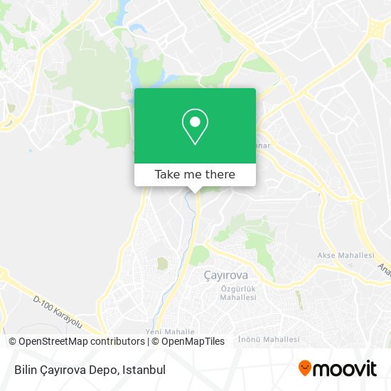 Bilin Çayırova Depo map