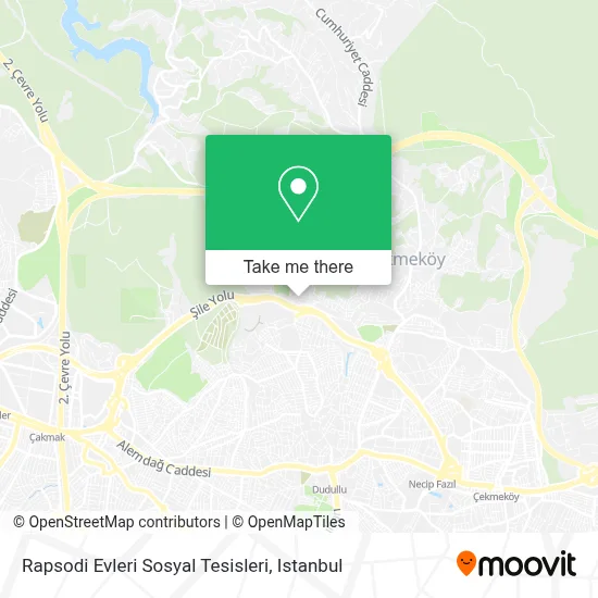 Rapsodi Evleri Sosyal Tesisleri map