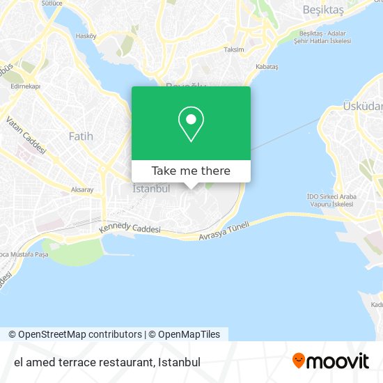 el amed terrace restaurant map