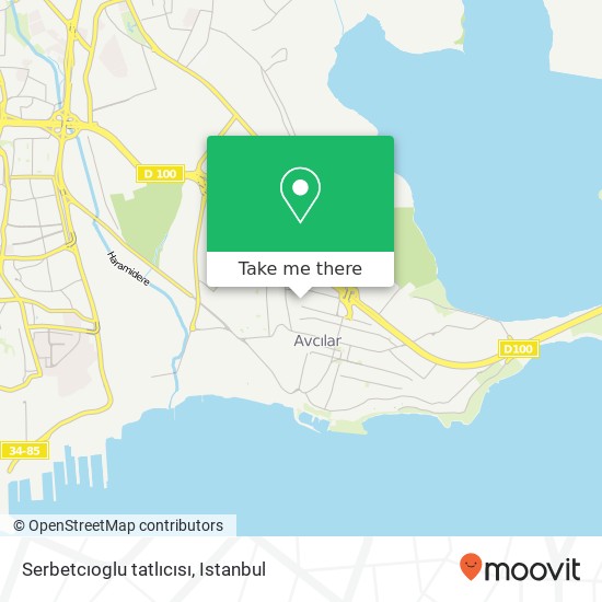 Serbetcıoglu tatlıcısı map