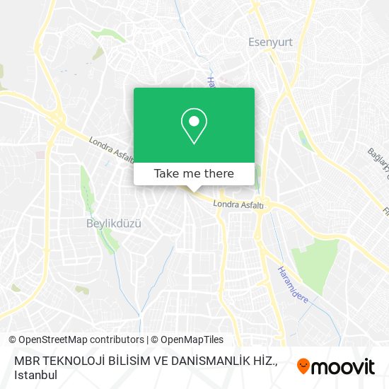 MBR TEKNOLOJİ BİLİSİM VE DANİSMANLİK HİZ. map