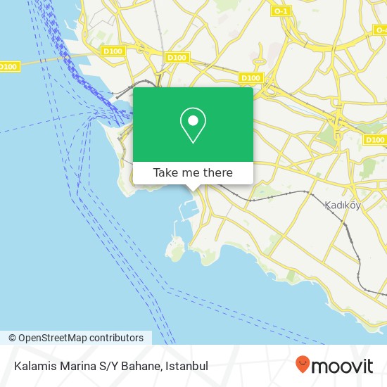 Kalamis Marina S/Y Bahane map