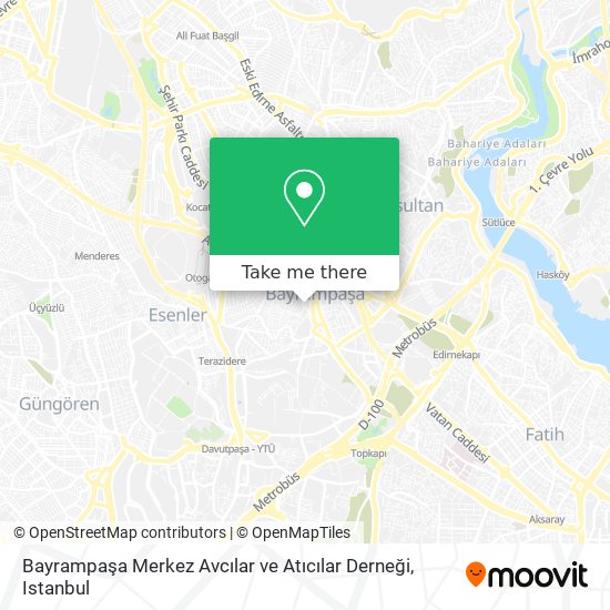 Bayrampaşa Merkez Avcılar ve Atıcılar Derneği map