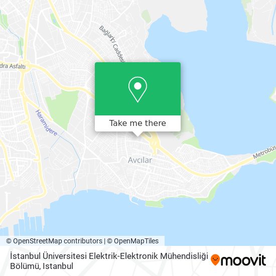 İstanbul Üniversitesi Elektrik-Elektronik Mühendisliği Bölümü map