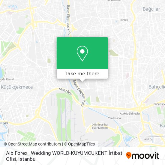 Alb Forex_ Wedding WORLD-KUYUMCUKENT İrtibat Ofisi map