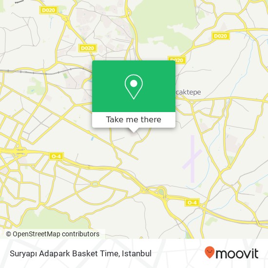 Suryapı Adapark Basket Time map