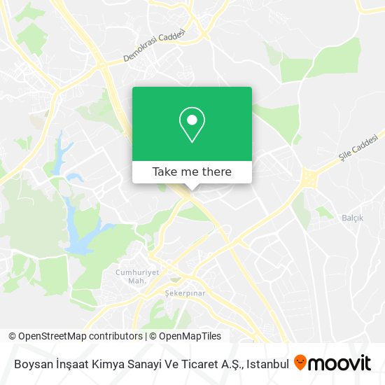 Boysan İnşaat Kimya Sanayi Ve Ticaret A.Ş. map