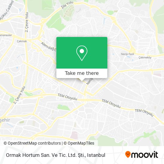 Ormak Hortum San. Ve Tic. Ltd. Şti. map