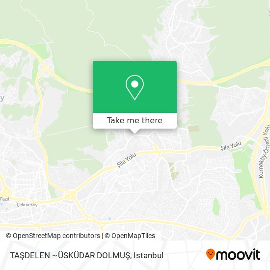 TAŞDELEN ~ÜSKÜDAR DOLMUŞ map