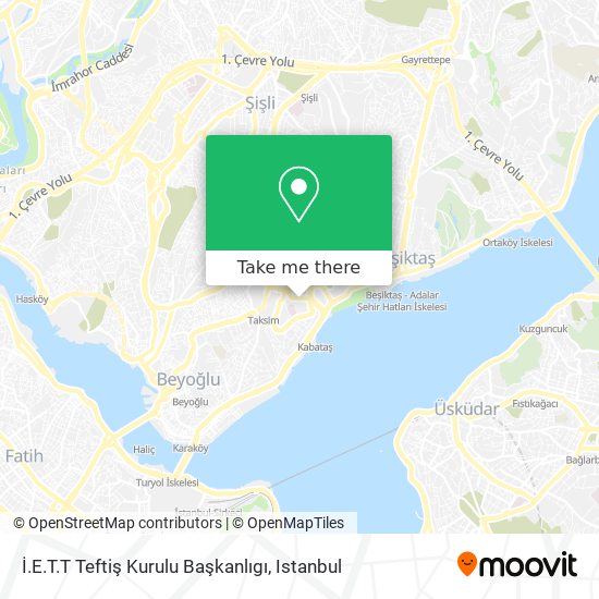 İ.E.T.T Teftiş Kurulu Başkanlıgı map