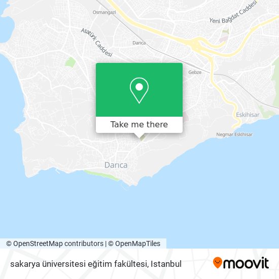 sakarya üniversitesi eğitim fakültesi map