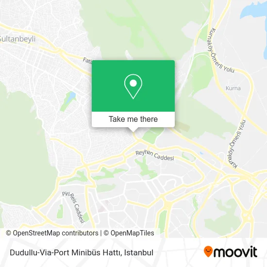 Dudullu-Via-Port Minibüs Hattı map