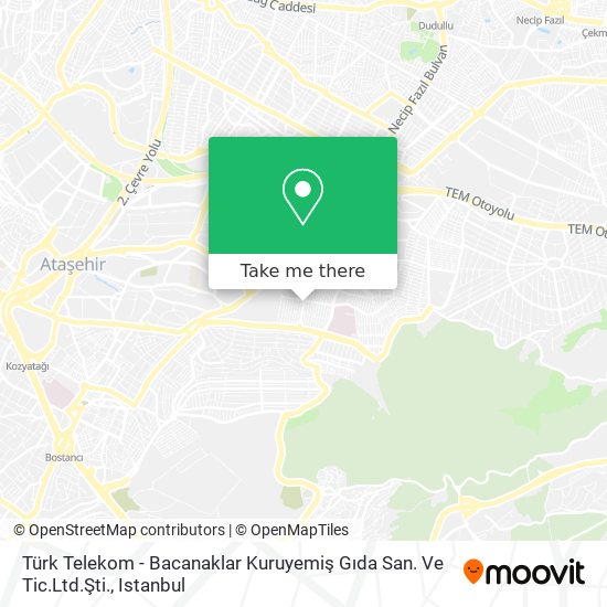 Türk Telekom - Bacanaklar Kuruyemiş Gıda San. Ve Tic.Ltd.Şti. map