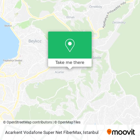 Acarkent Vodafone Super Net FiberMax map