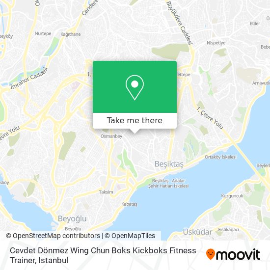 Cevdet Dönmez Wing Chun Boks Kickboks Fitness Trainer map