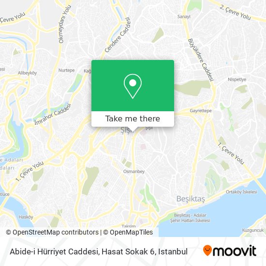 Abide-i Hürriyet Caddesi, Hasat Sokak 6 map