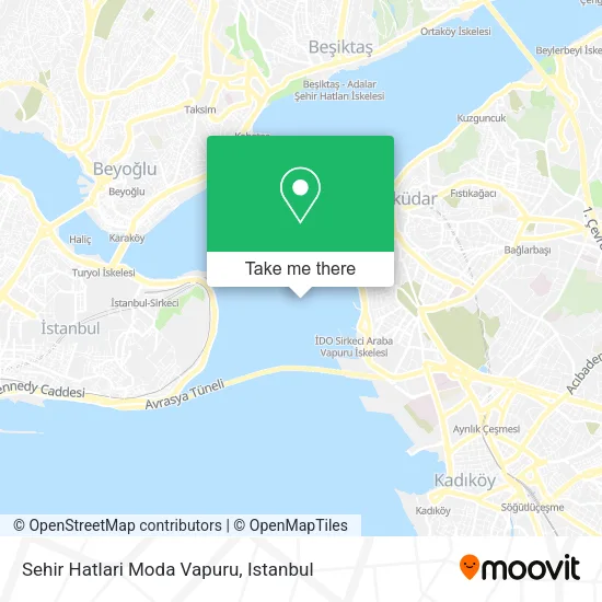 Sehir Hatlari Moda Vapuru map