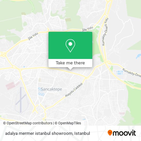 adalya mermer istanbul showroom map