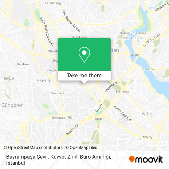 Bayrampaşa Çevik Kuvvet Zırhlı Büro Amirliği map