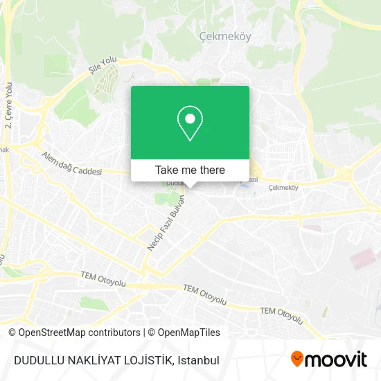 DUDULLU NAKLİYAT LOJİSTİK map