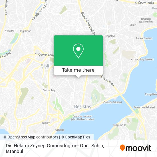 Dis Hekimi Zeynep Gumusdugme- Onur Sahin map