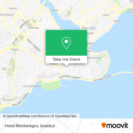 Hotel Montenegro map