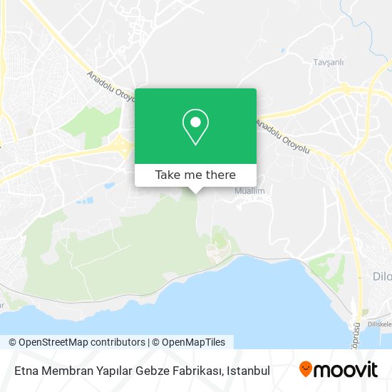 Etna Membran Yapılar Gebze Fabrikası map
