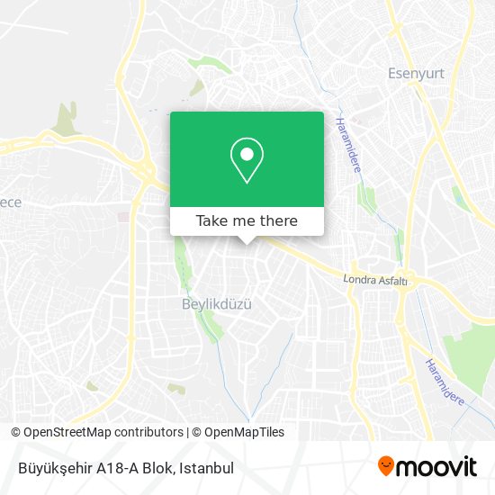Büyükşehir A18-A Blok map