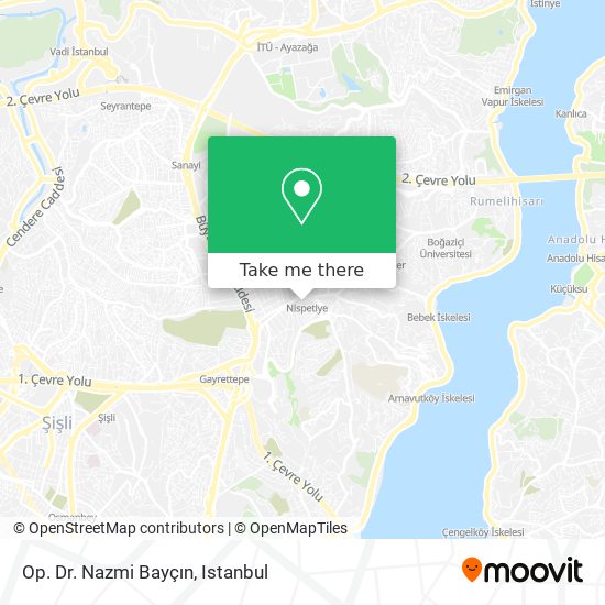 Op. Dr. Nazmi Bayçın map