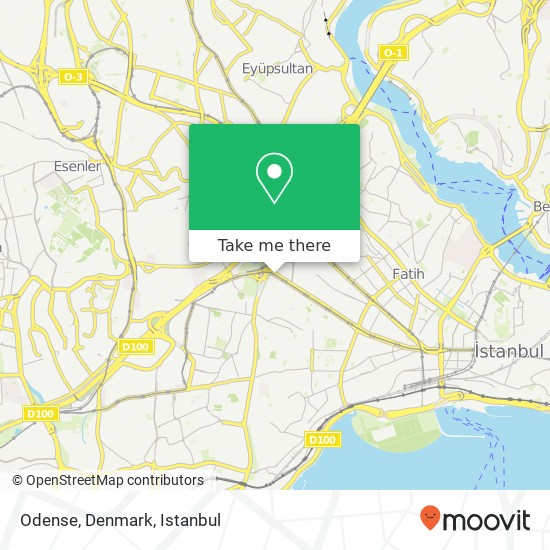 Odense, Denmark map