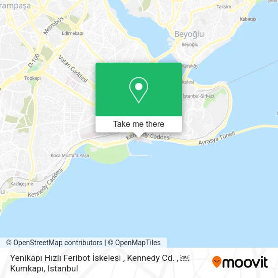 Yenikapı Hızlı Feribot İskelesi , Kennedy Cd. , ￼ Kumkapı map