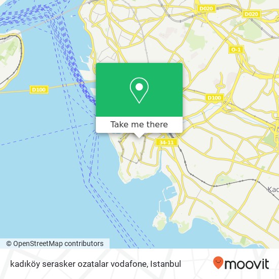 kadıköy serasker ozatalar vodafone map