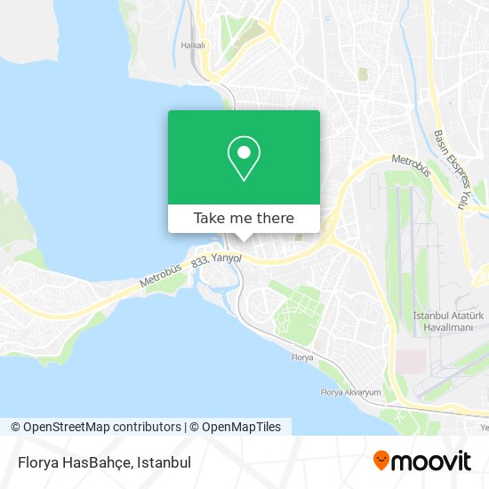 Florya HasBahçe map