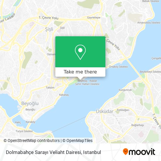 Dolmabahçe Sarayı Veliaht Dairesi map