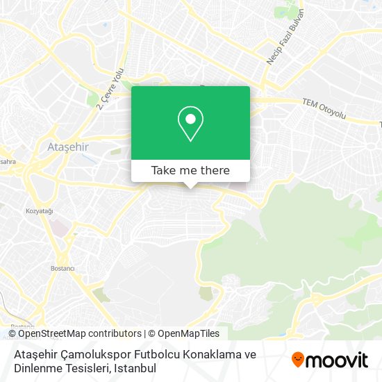 Ataşehir Çamolukspor Futbolcu Konaklama ve Dinlenme Tesisleri map