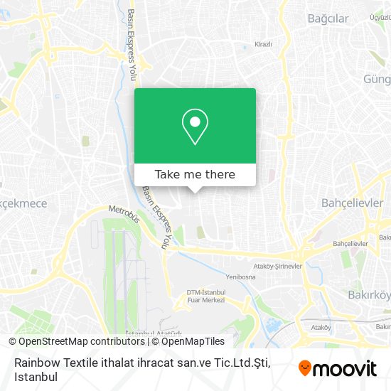 Rainbow Textile ithalat ihracat san.ve Tic.Ltd.Şti map