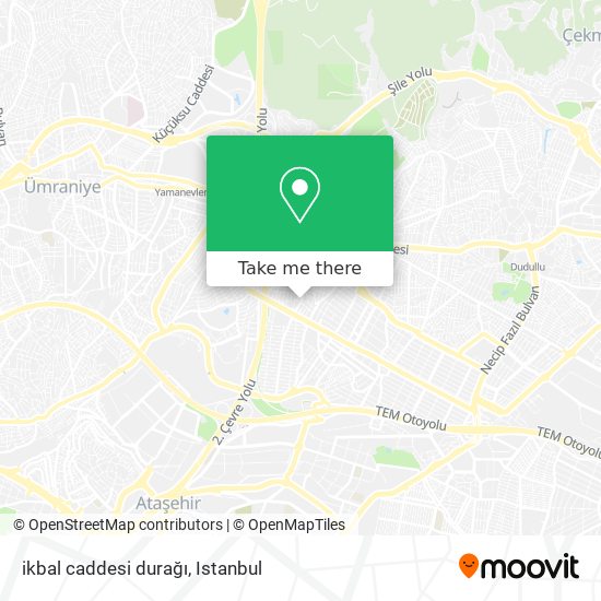 ikbal caddesi durağı map