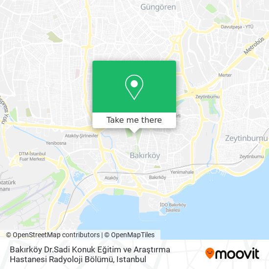 Bakırköy Dr.Sadi Konuk Eğitim ve Araştırma Hastanesi Radyoloji Bölümü map