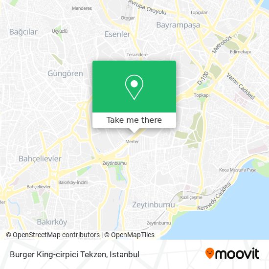 Burger King-cirpici Tekzen map