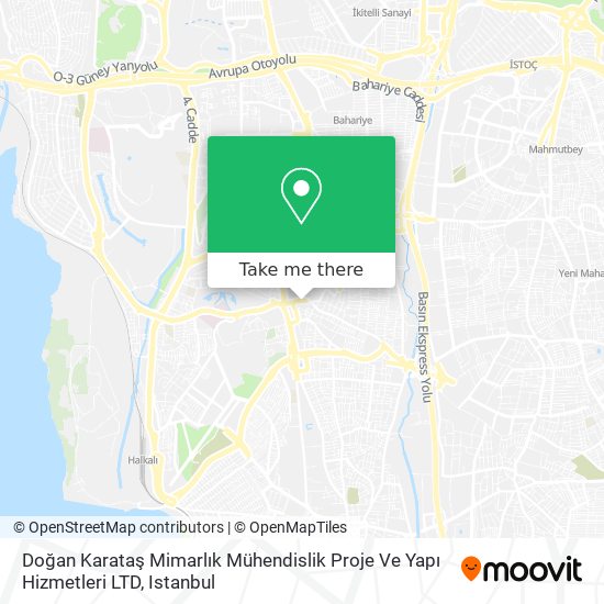 Doğan Karataş Mimarlık Mühendislik Proje Ve Yapı Hizmetleri LTD map