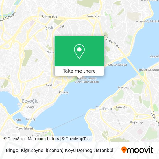 Bingöl Kiğı Zeynelli(Zenan) Köyü Derneği map