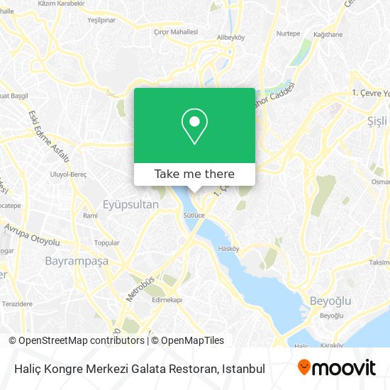Haliç Kongre Merkezi Galata Restoran map