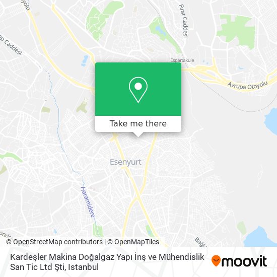 Kardeşler Makina Doğalgaz Yapı İnş ve Mühendislik San Tic Ltd Şti map