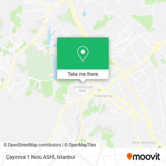 Çayırova 1 Nolu ASHİ map