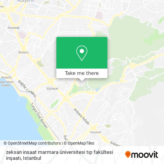zeksan insaat marmara üniversitesi tıp fakültesi inşaatı map