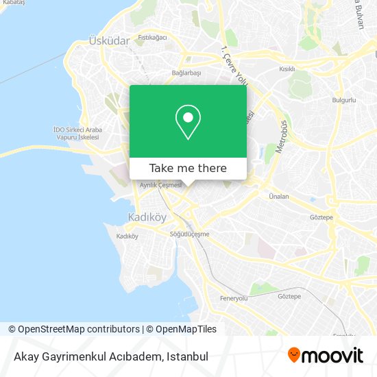 Akay Gayrimenkul  Acıbadem map