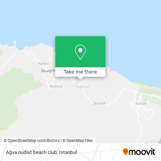 Ağva nudist beach club map
